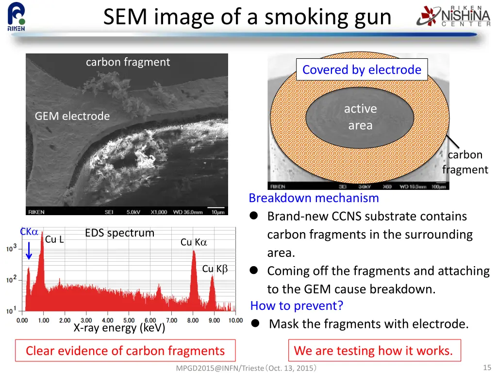 sem image of a smoking gun