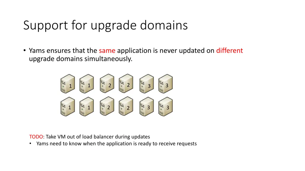 support for upgrade domains