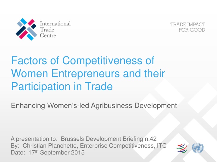 factors of competitiveness of women entrepreneurs