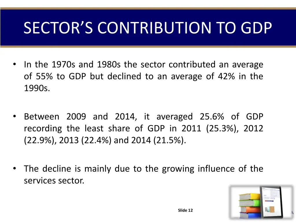 sector s contribution to gdp