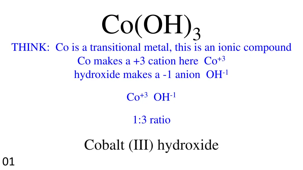 co oh 3 1