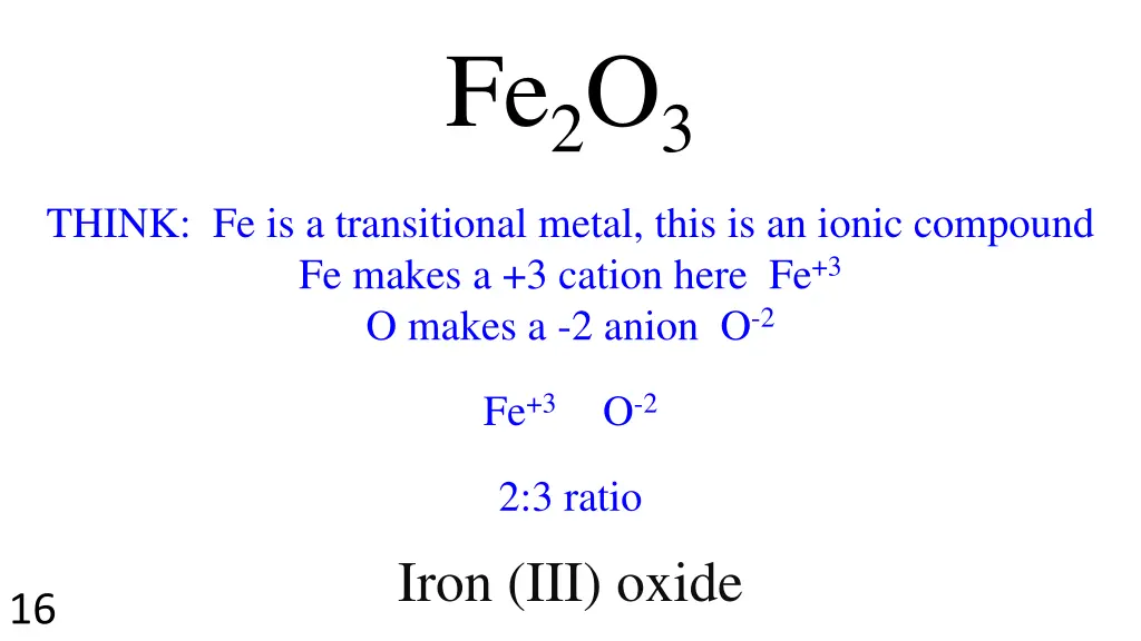 fe 2 o 3 1