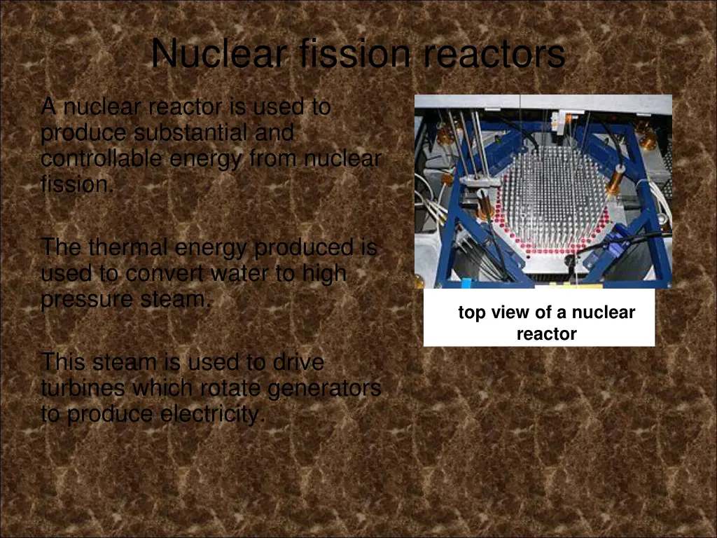 nuclear fission reactors