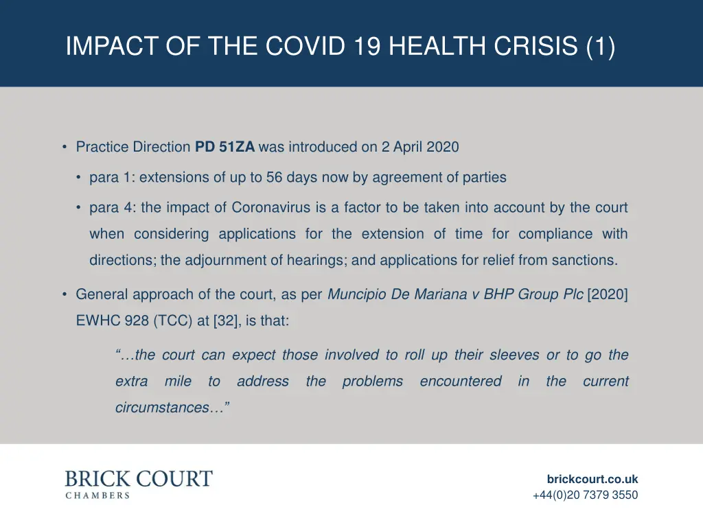 impact of the covid 19 health crisis 1