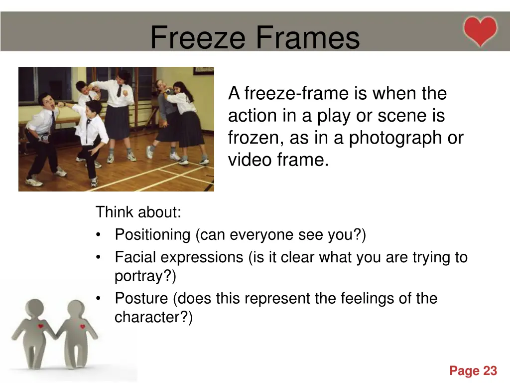 freeze frames