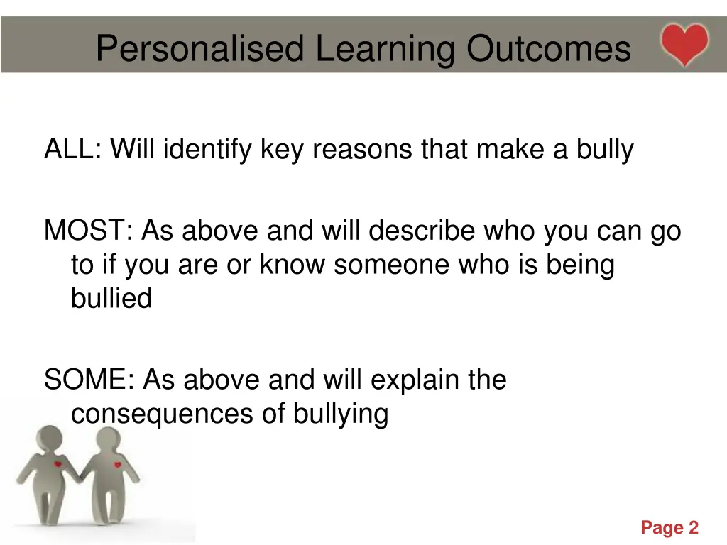 personalised learning outcomes