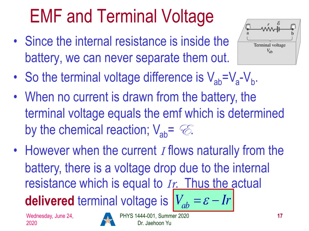 emf and terminal voltage 1