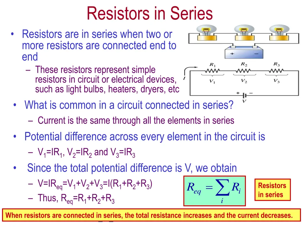 resistors in series