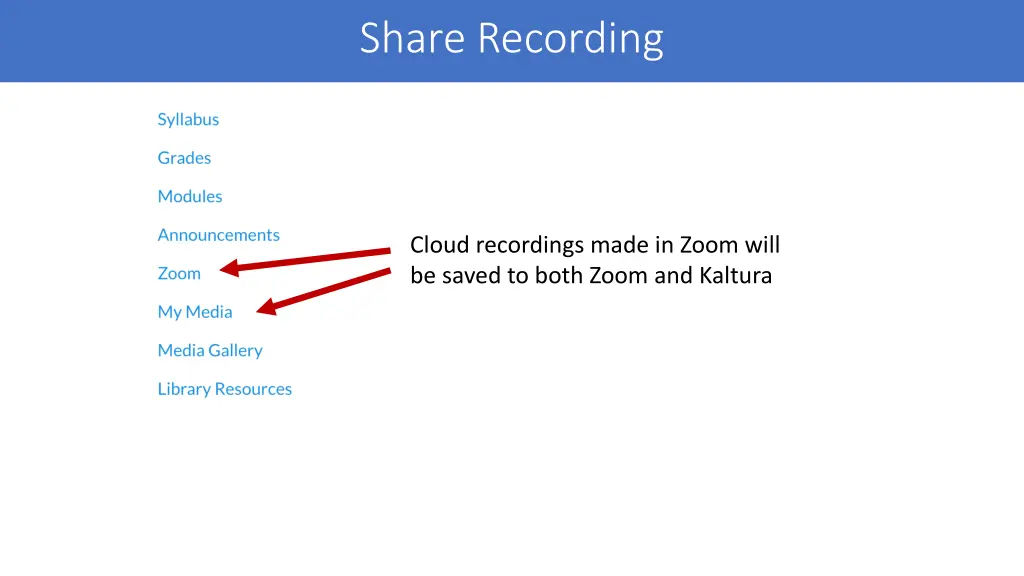 share recording