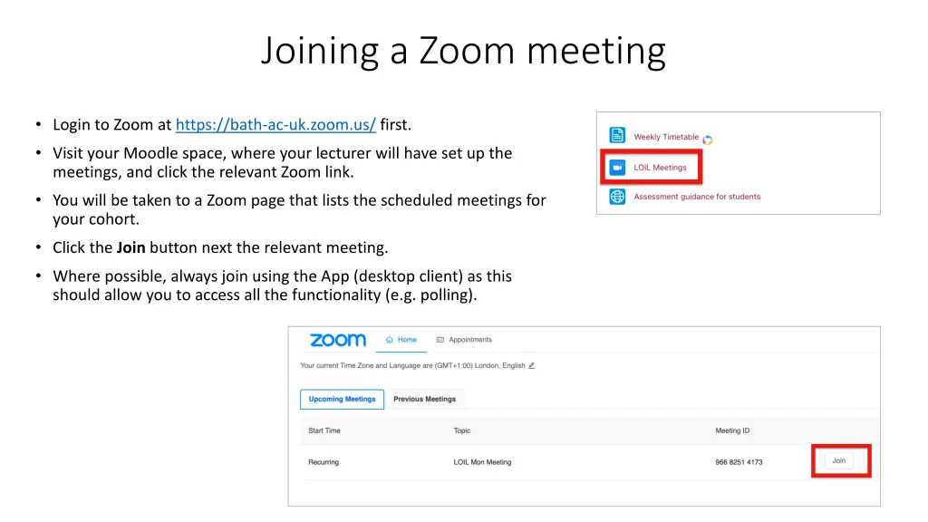 joining a zoom meeting