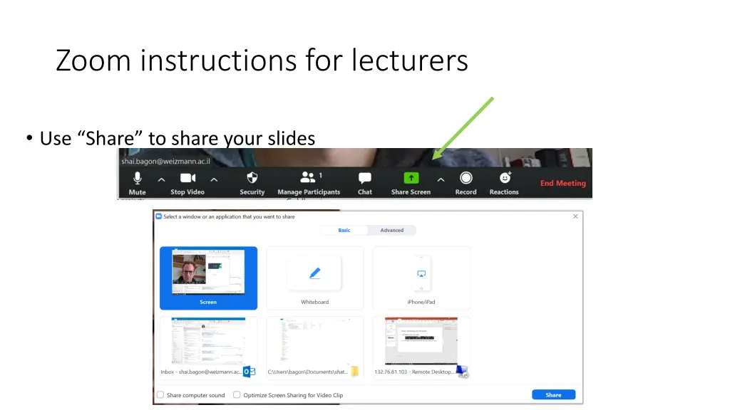 zoom instructions for lecturers 1