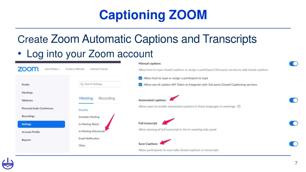 captioning zoom