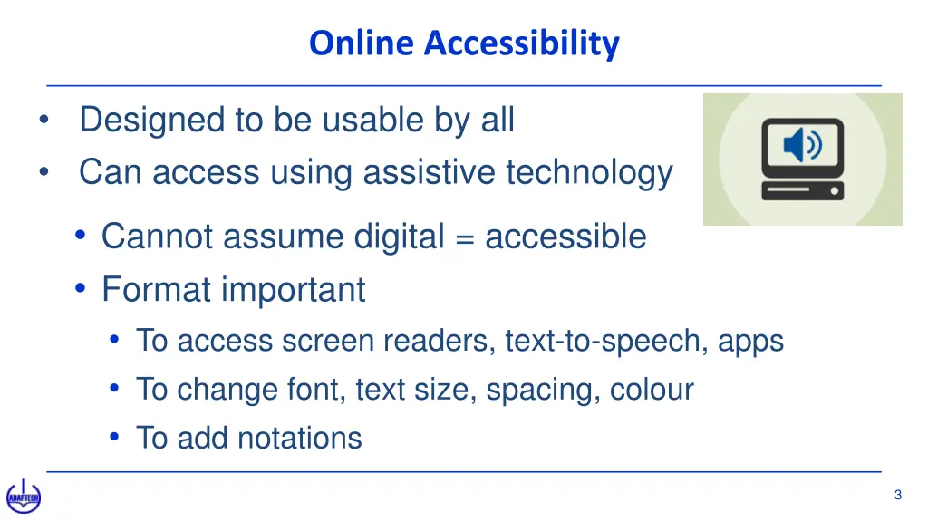 online accessibility