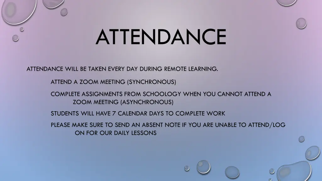 attendance