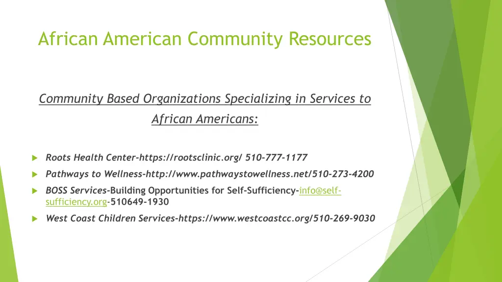 african american community resources