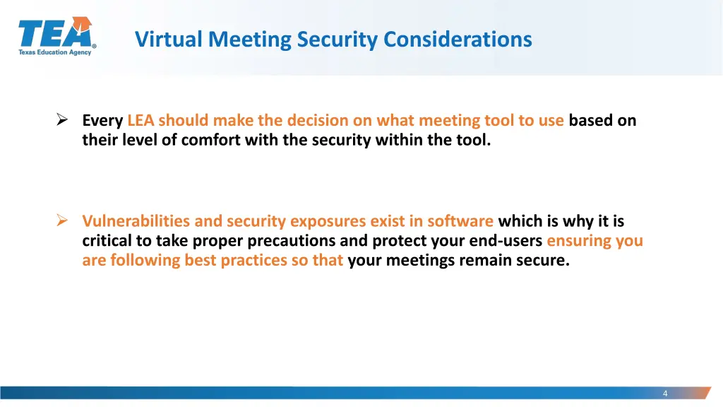 virtual meeting security considerations