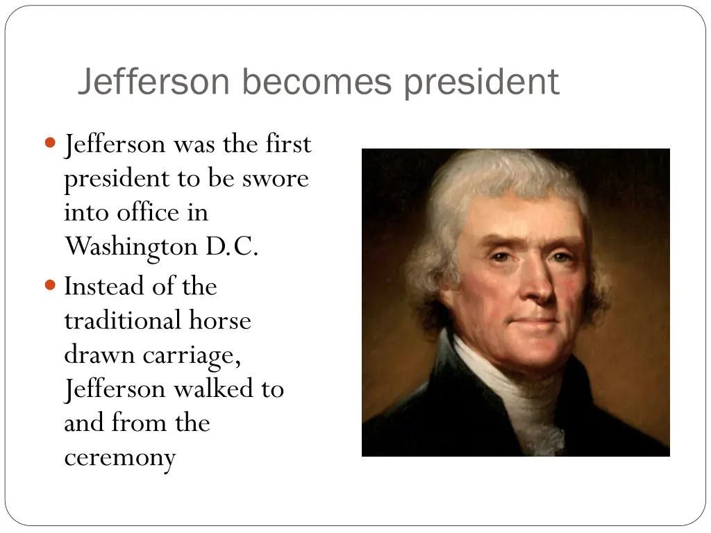 jefferson becomes president