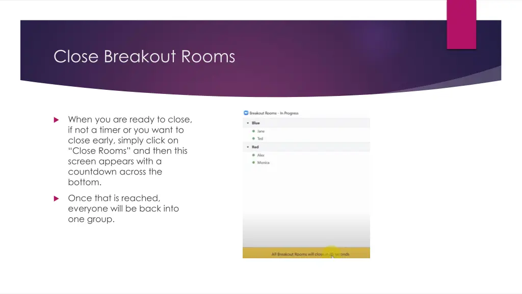 close breakout rooms