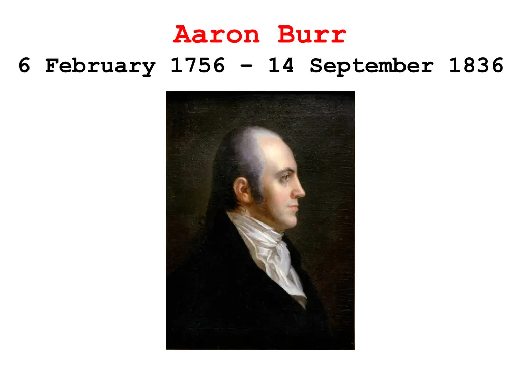 aaron burr