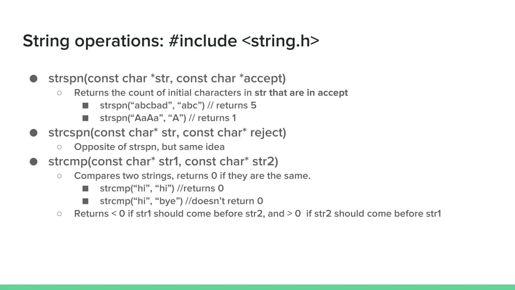 string operations include string h 1