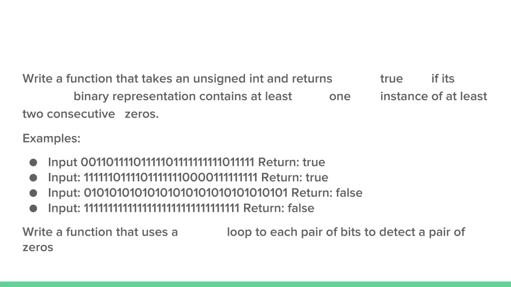 write a function that takes an unsigned