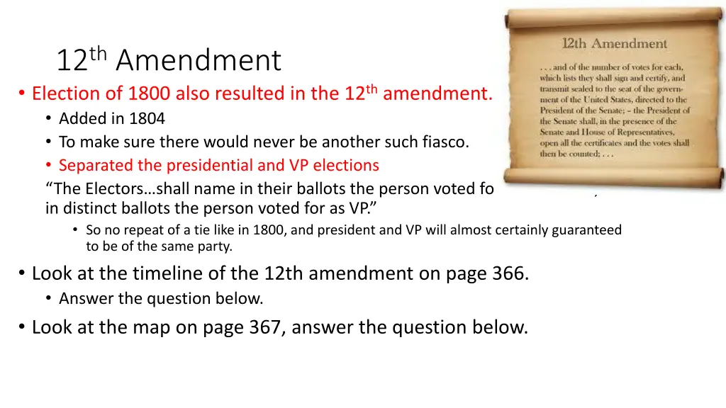 12 th amendment election of 1800 also resulted