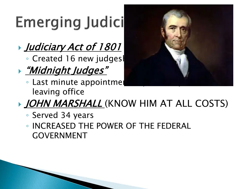 judiciary act of 1801 created 16 new judgeships