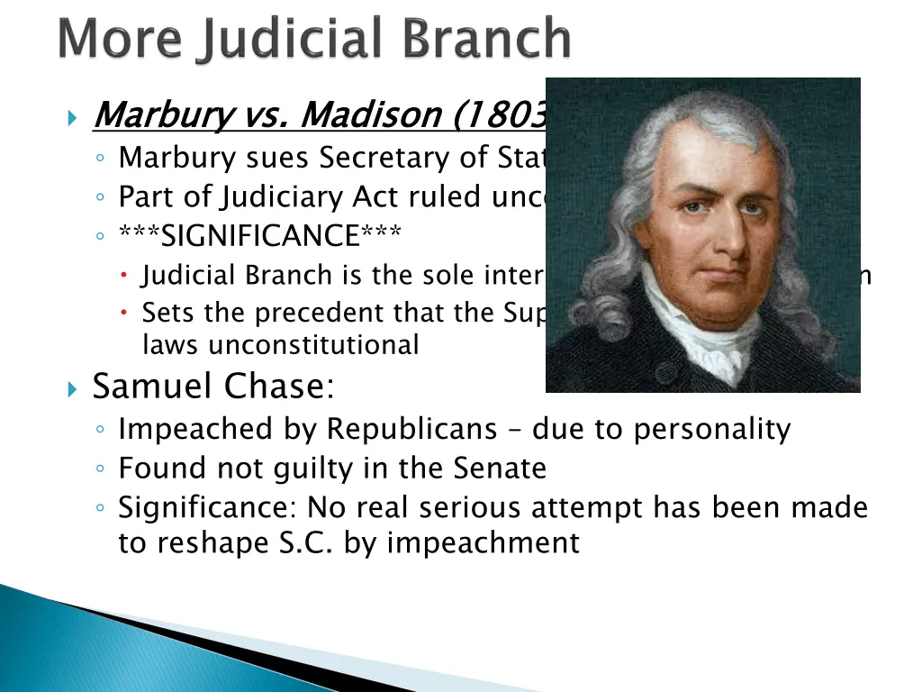 marbury vs madison 1803 marbury sues secretary