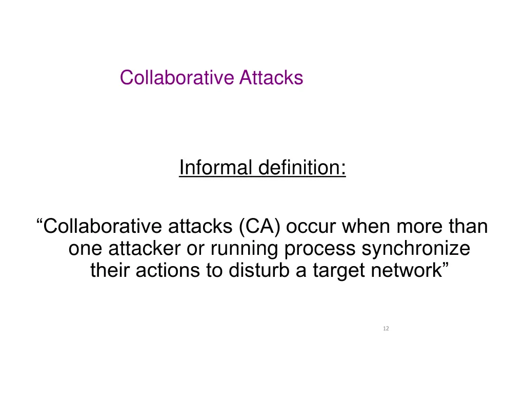 collaborative attacks