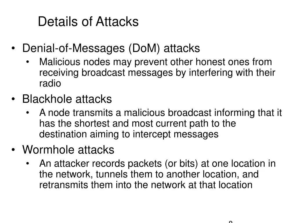 details of attacks 1