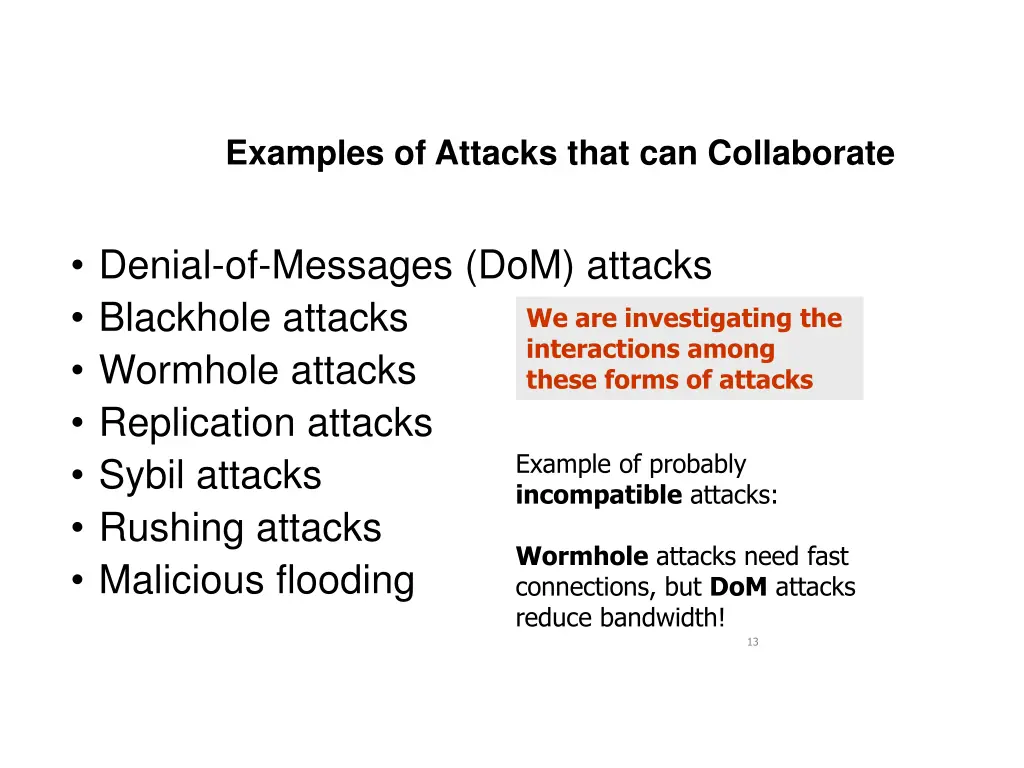 examples of attacks that can collaborate