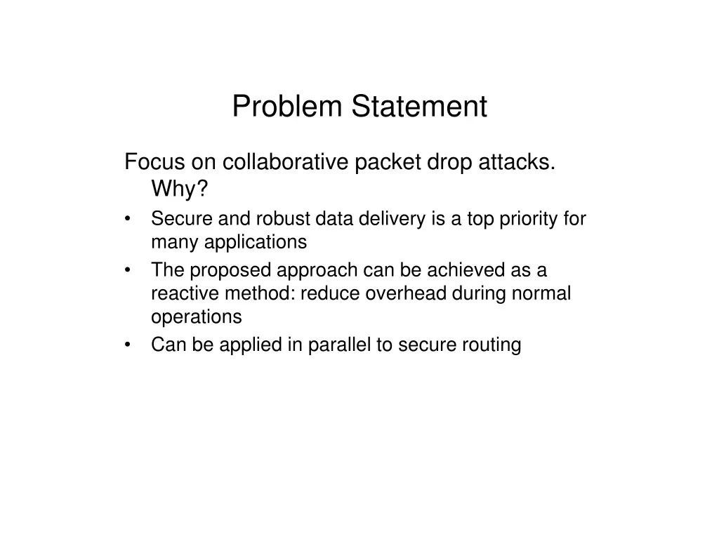 problem statement