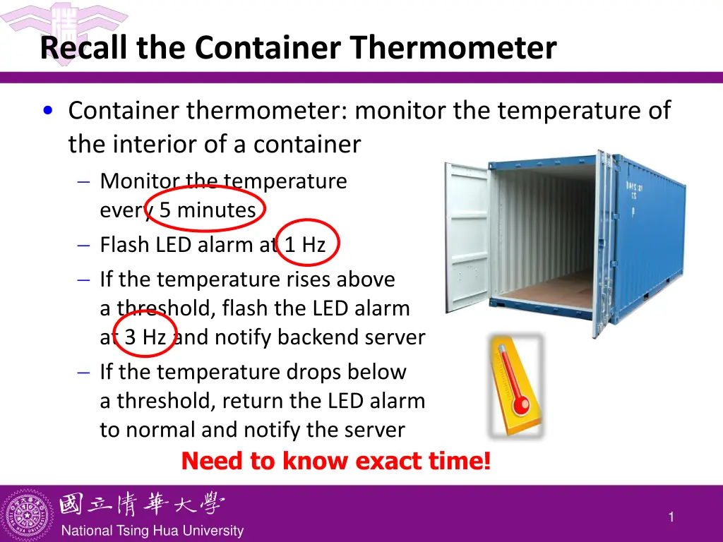 recall the container thermometer