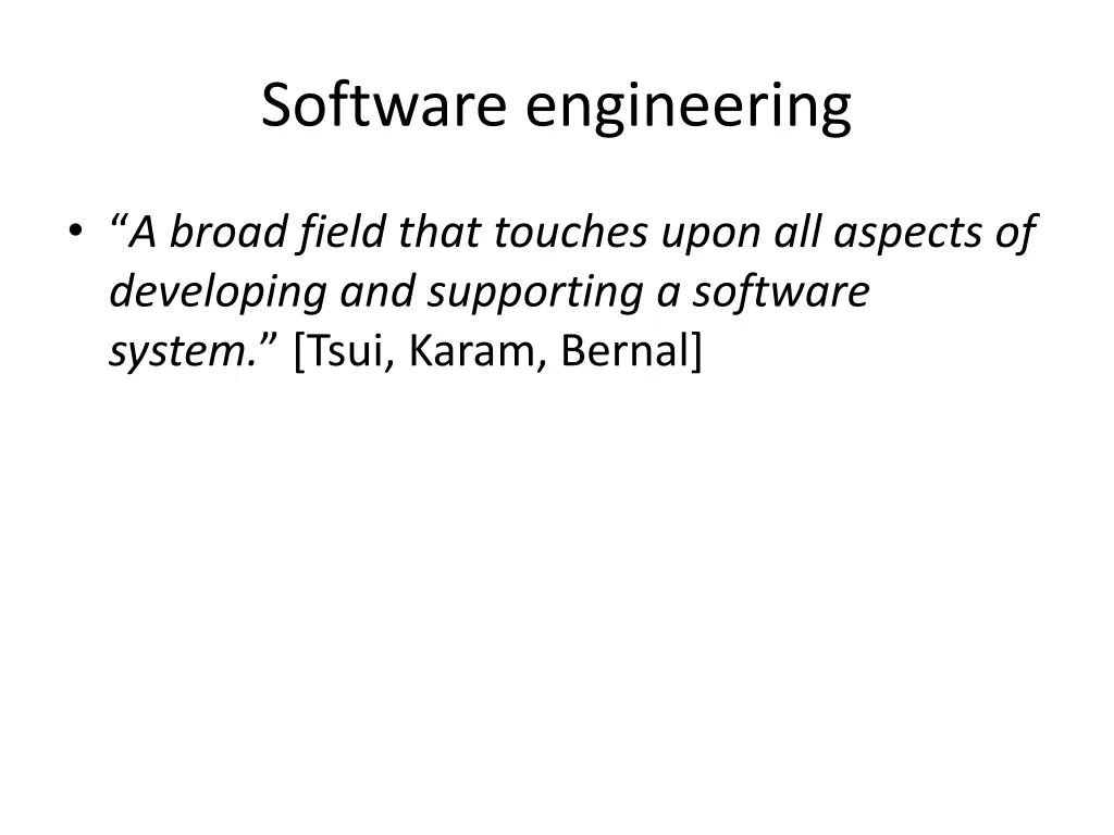 software engineering