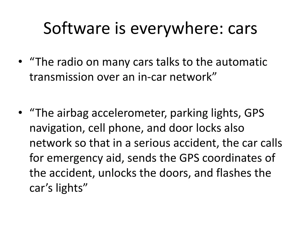 software is everywhere cars 1