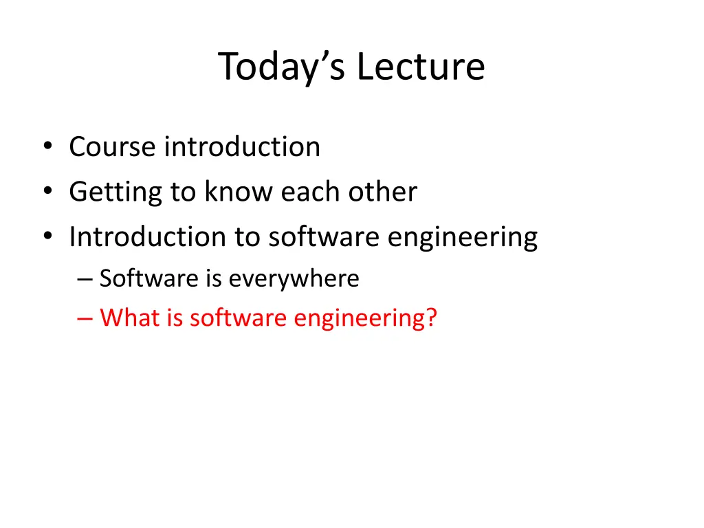 today s lecture 5