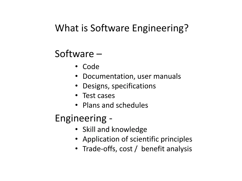 what is software engineering 2