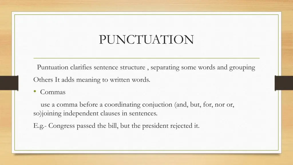 punctuation