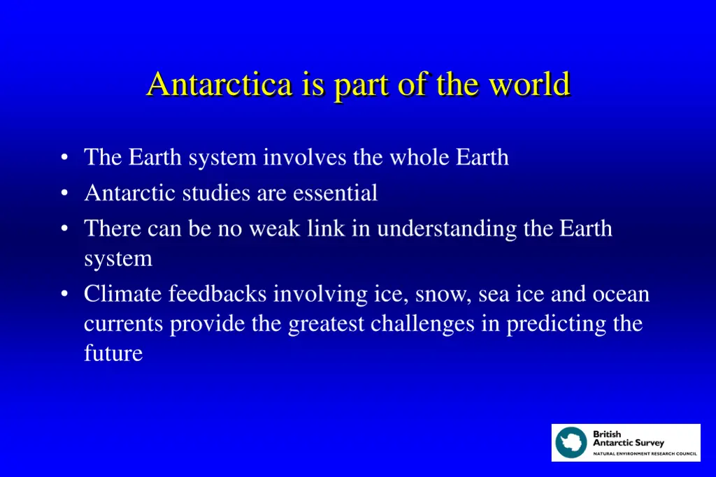 antarctica is part of the world