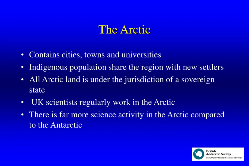 the arctic