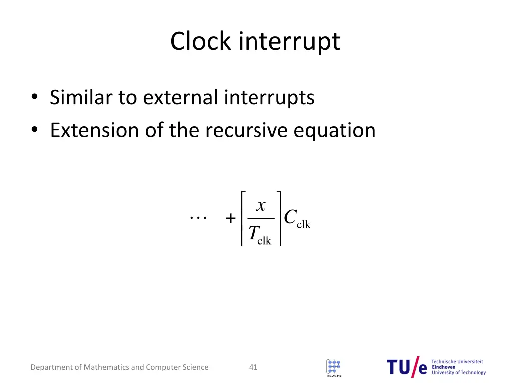 clock interrupt