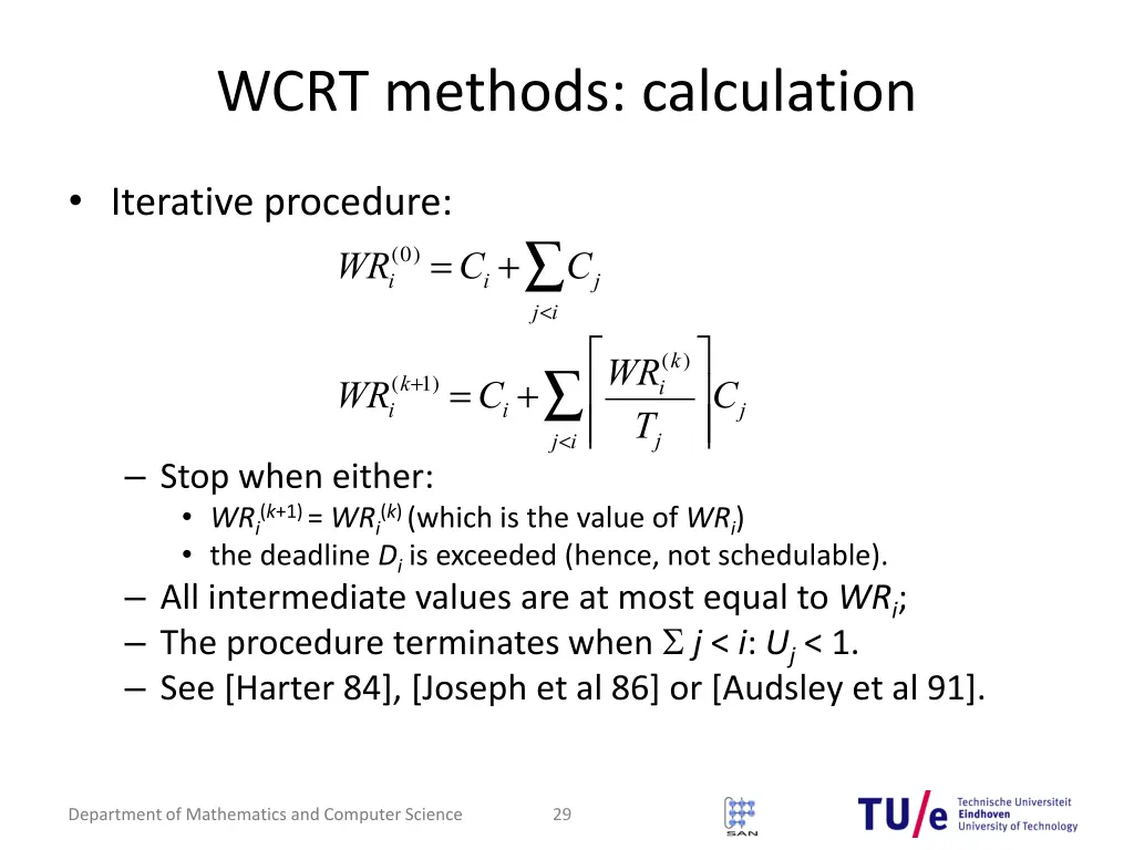 wcrt methods calculation 1