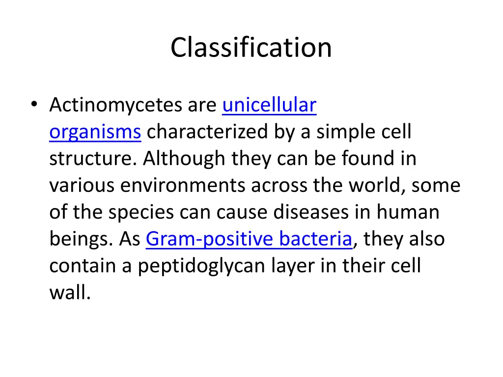 classification