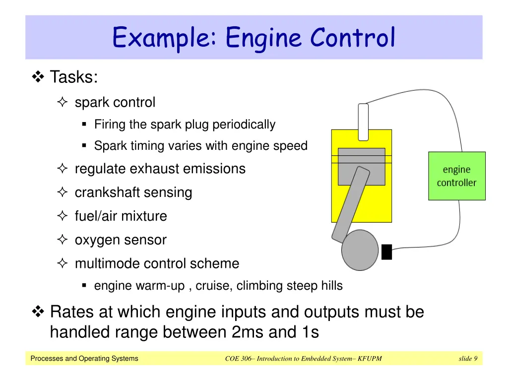 example engine control