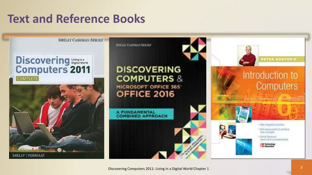 text and reference books