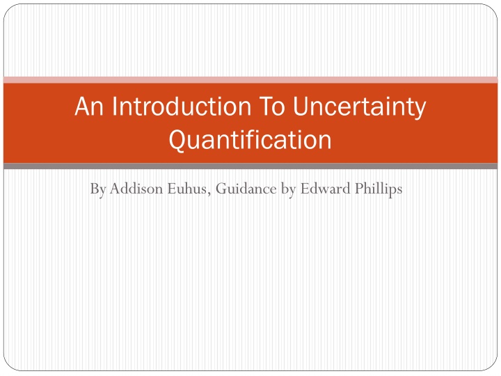 an introduction to uncertainty quantification