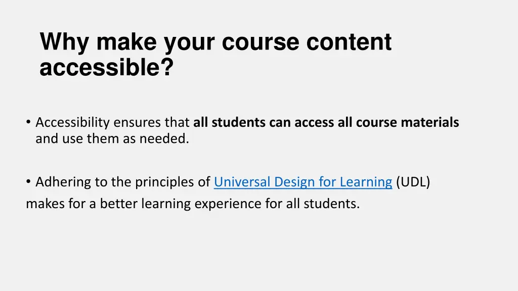 why make your course content accessible