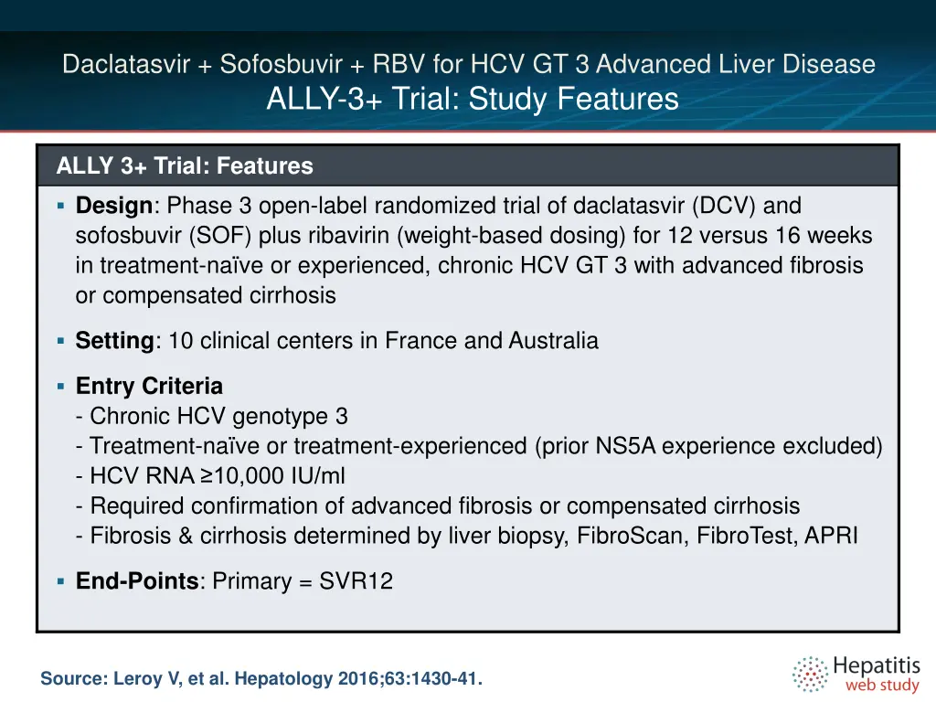 daclatasvir sofosbuvir rbv for hcv gt 3 advanced