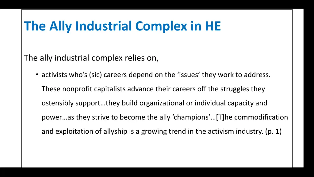 the ally industrial complex in he