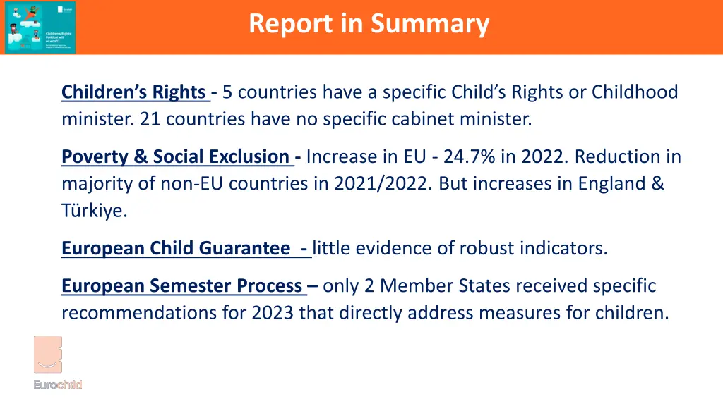 report in summary